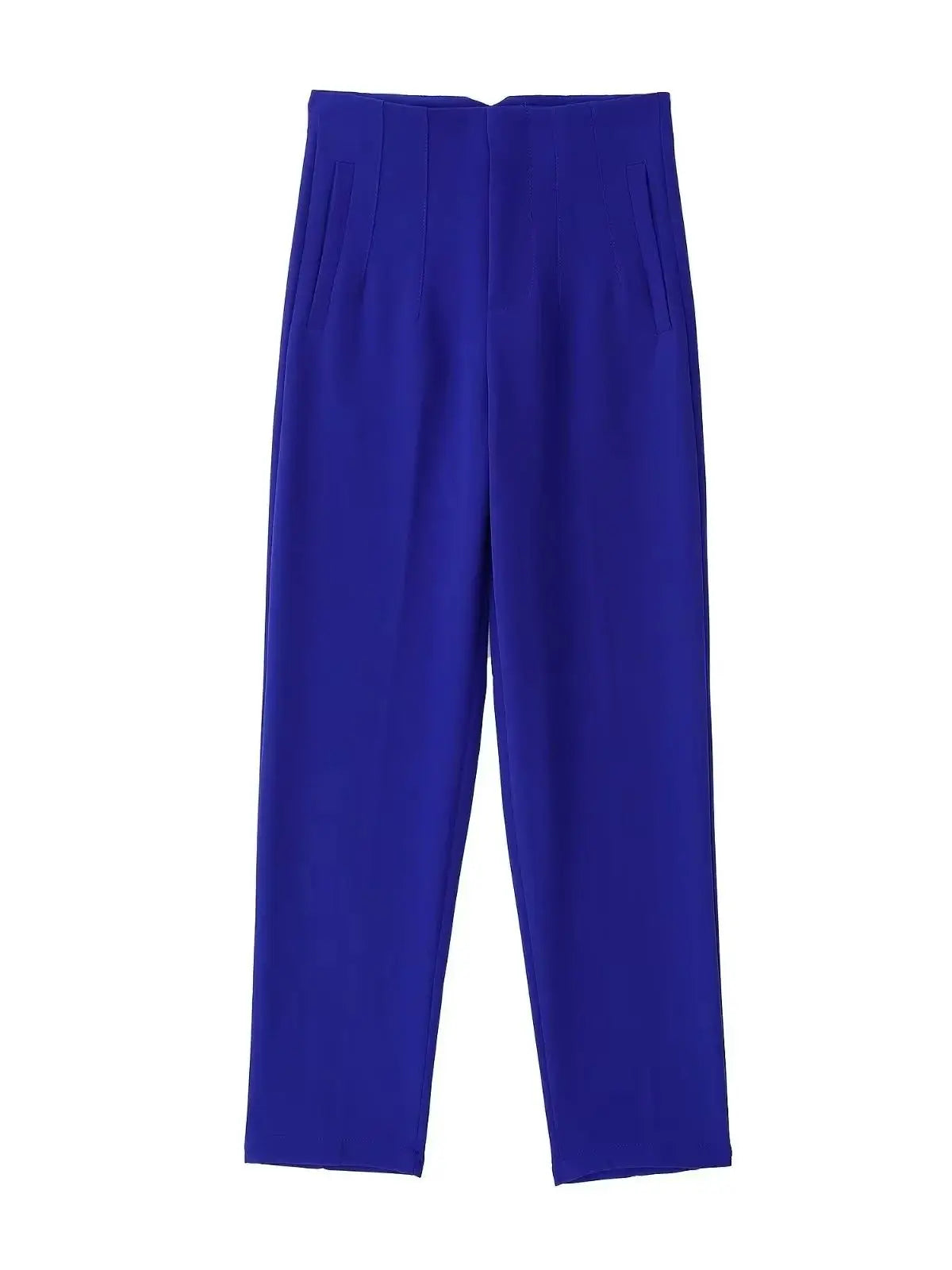 Timeless High-Waist Tailored Pants - Classic Solid Colors