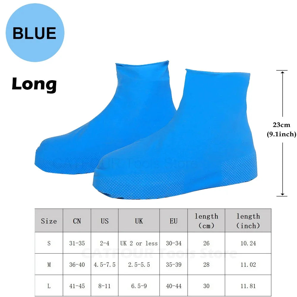 Ultra-Durable Waterproof Silicone Shoe Covers – Reusable Anti-Slip Rain Protectors for Outdoor Adventures