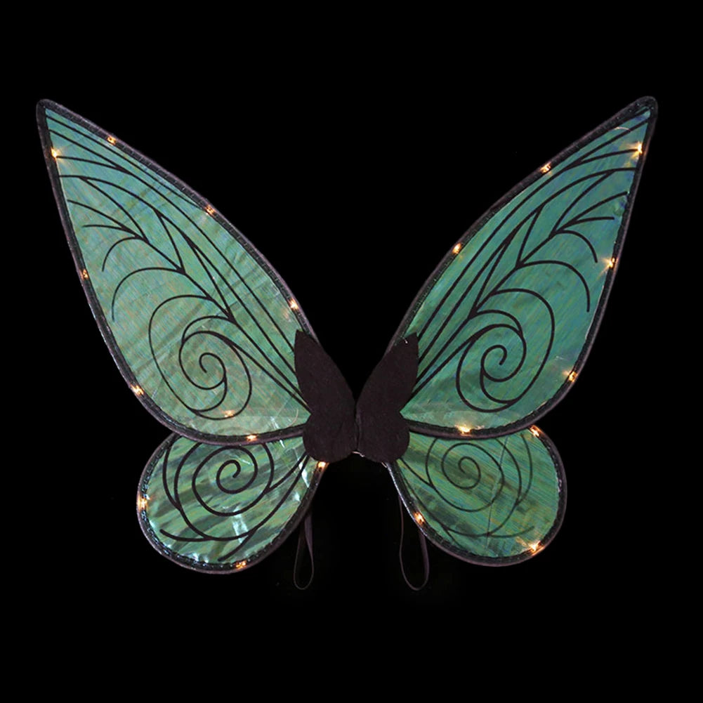 Shimmering LED Butterfly Wings for Kids – Enchanted Fairy Costume Accessory