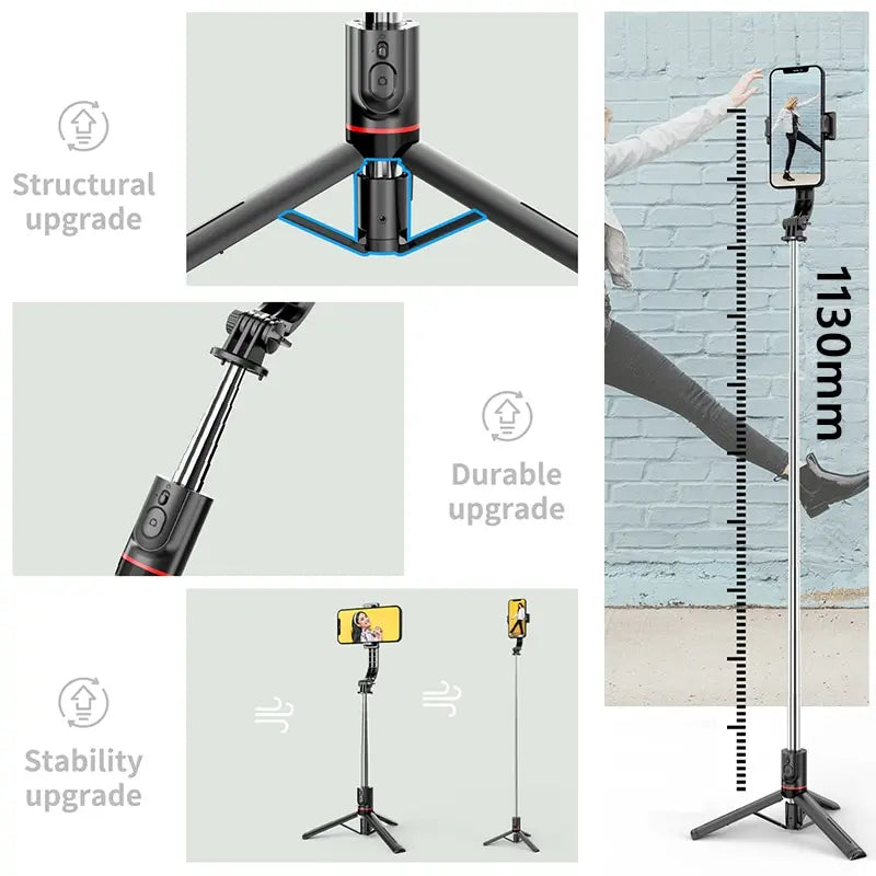 ProFlex Extendable Wireless Selfie Stick & Tripod with Remote Shutter