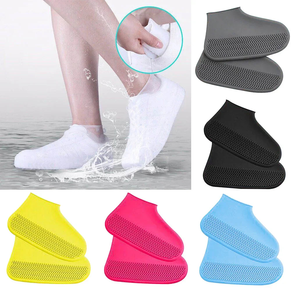 Ultra-Durable Waterproof Silicone Shoe Covers – Reusable Anti-Slip Rain Protectors for Outdoor Adventures