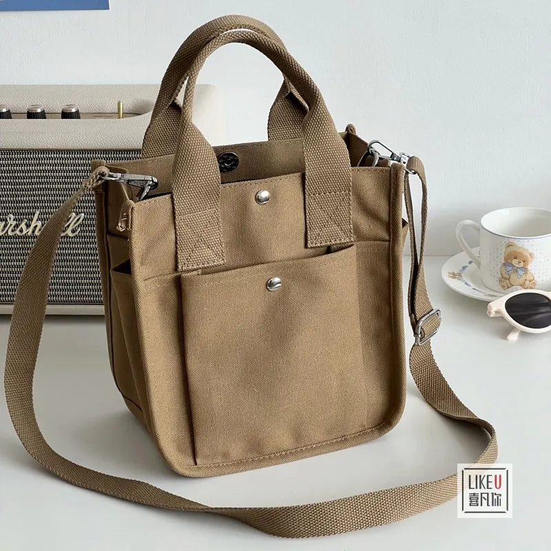 Simplicity Canvas Crossbody Tote