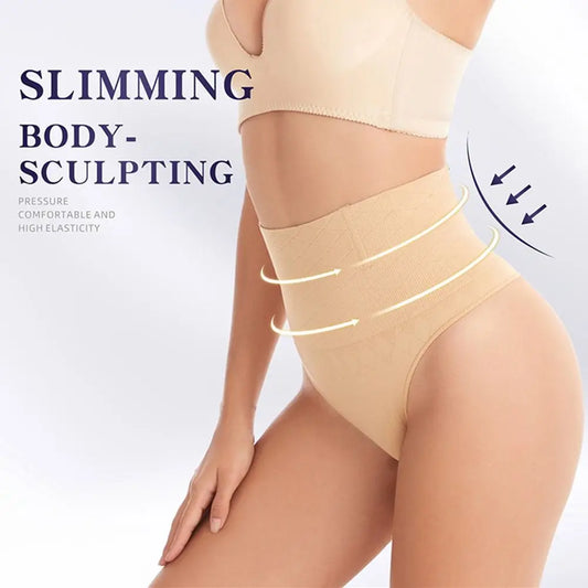 Sculpting High-Waist Thong Shaper – Tummy Control & Butt Lifting Panties