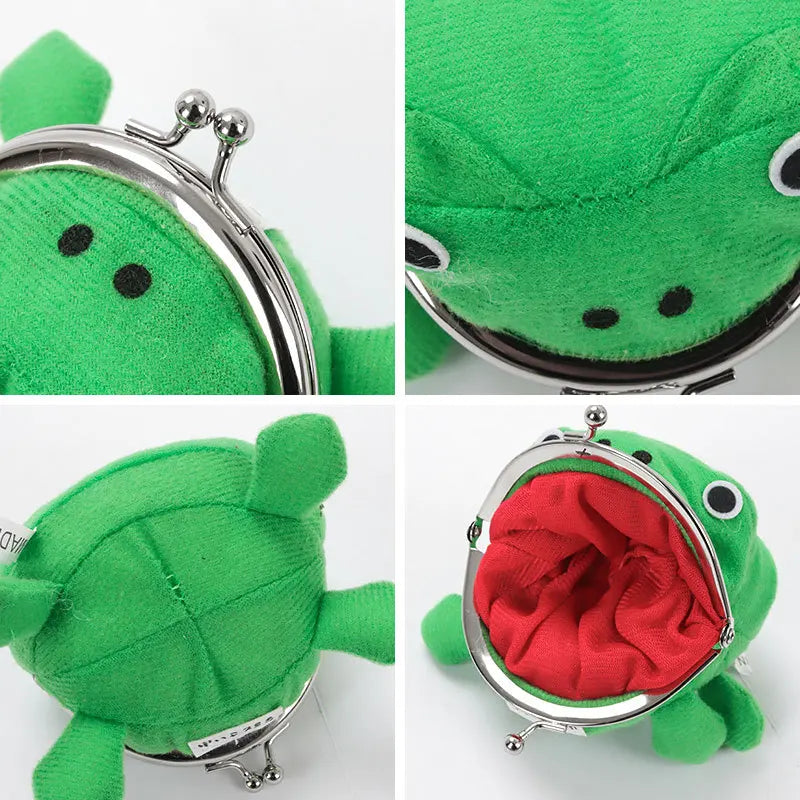 Naruto Plush Frog Anime Coin Purse - Fun & Cute Kiss Lock Wallet