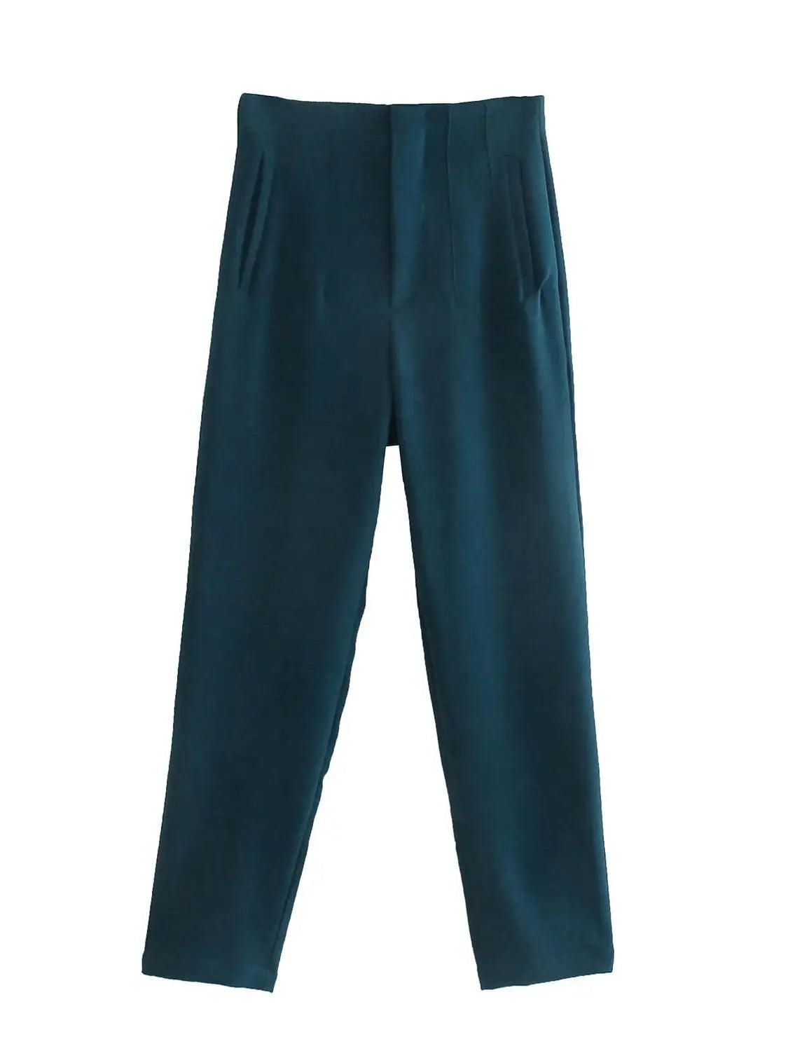 Timeless High-Waist Tailored Pants - Classic Solid Colors