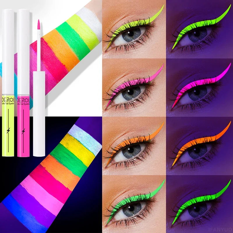 Neon Glow UV Eyeliner Pen – Vibrant & Waterproof Liquid Liner