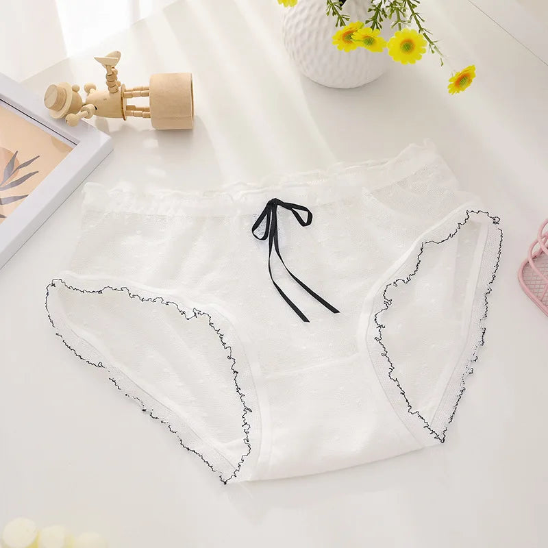 Charming Japanese Gauze Underwear – Elegant Prints for Women